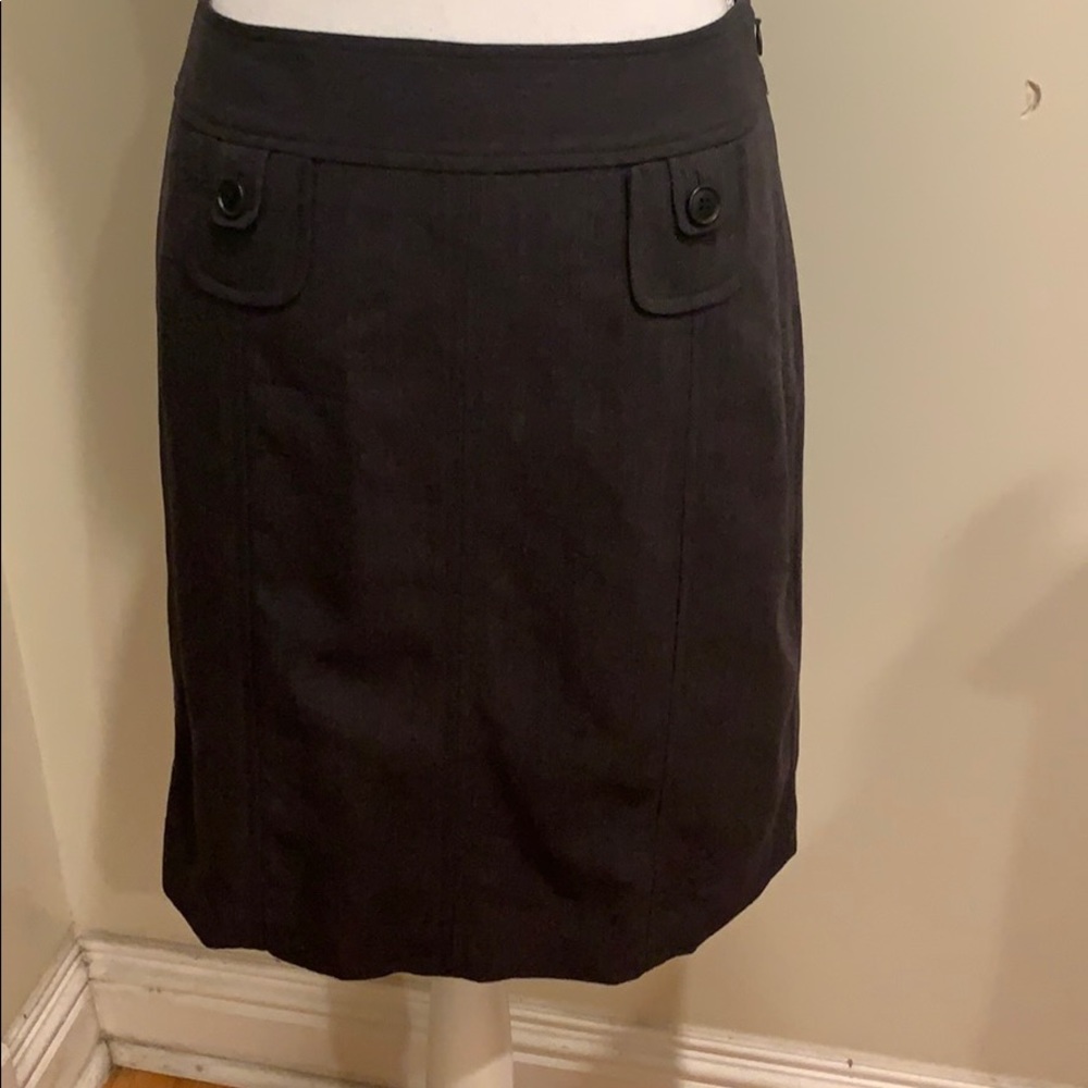 Ann Taylor Loft Gray Skirt 4P